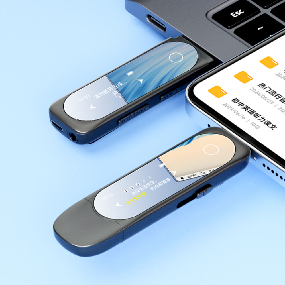 Audio Music Download Mp3 - MP3 Player with Bluetooth Type-C Clip