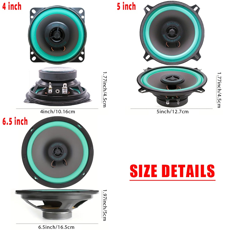 1PC 4/5/6 Inch Car Speakers 10 - Audio Universal Music recension och pris