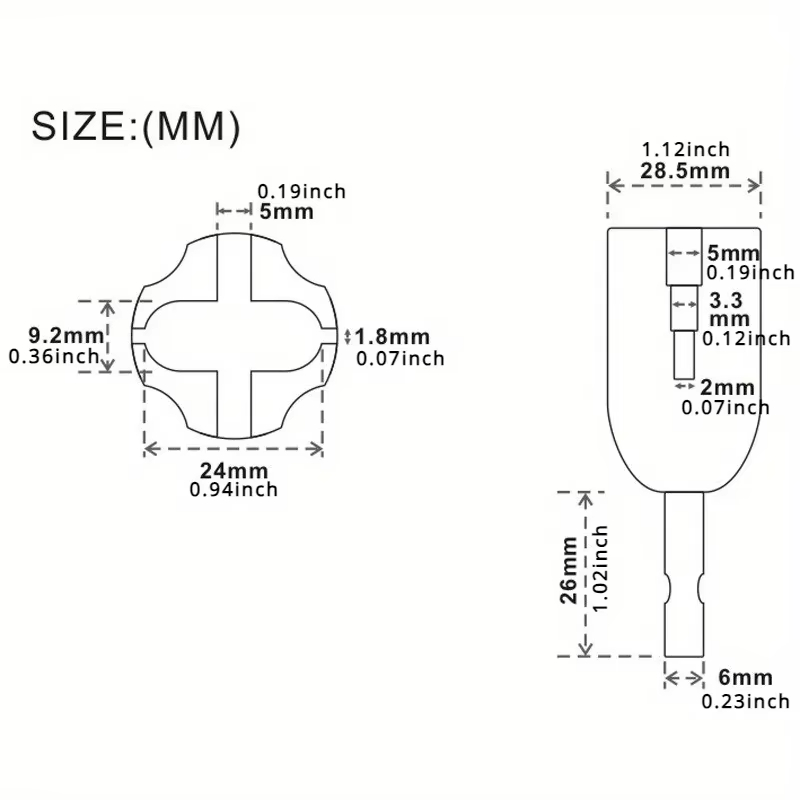 Miwayer  1/2PCS  Electric Guit - Guitar Slide Tube recension och pris