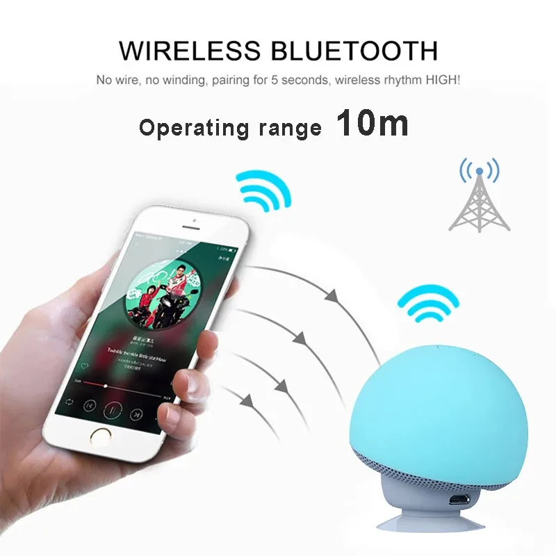 Mini Mushroom Bluetooth Speake - Audio Music Box recension och pris