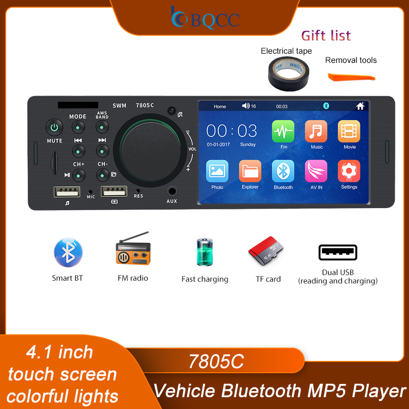 BQCC 1 Din4.1Inch Touchscreen  - Audio Universal Music recension och pris
