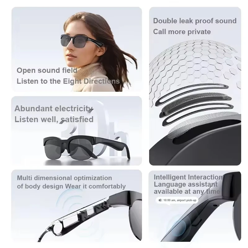 Lenovo AI Smart Glasses 1800W  - Audio Music Free recension och pris