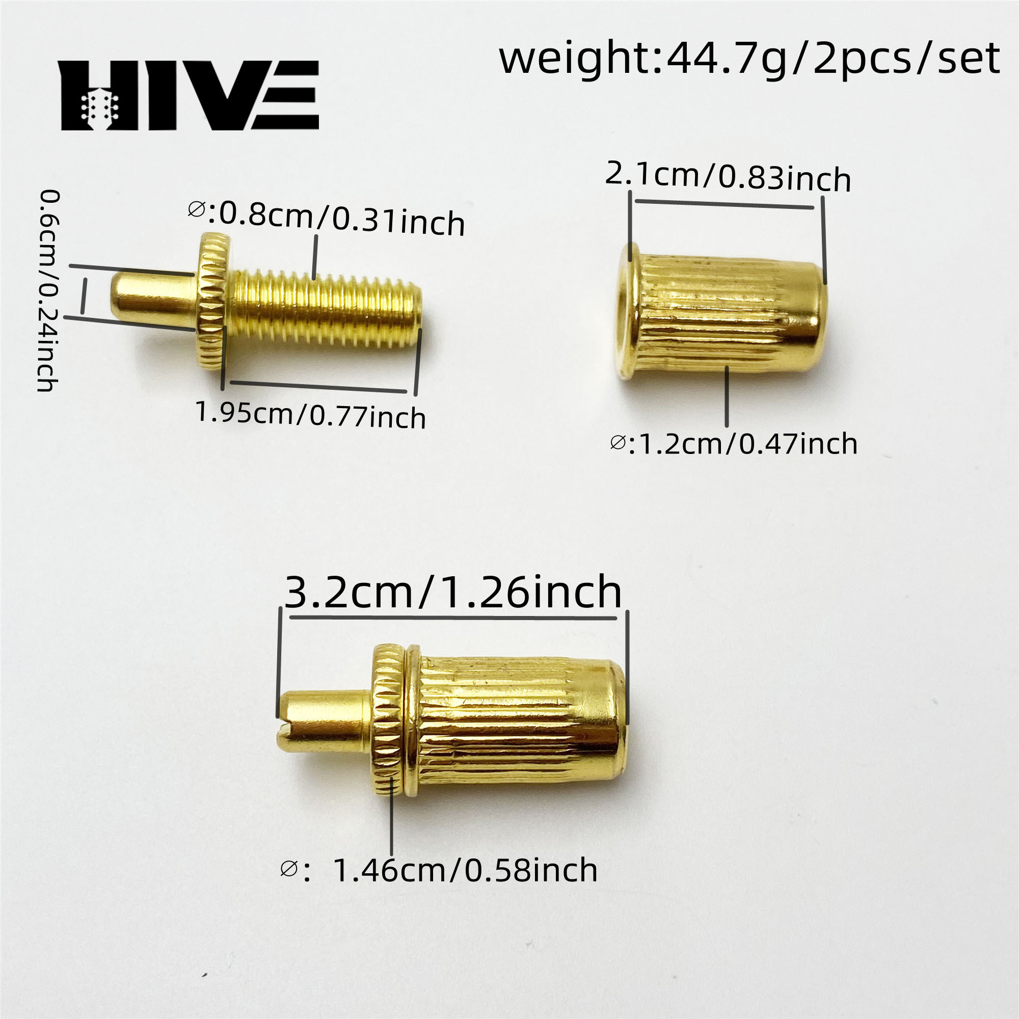 2Pcs Electric Guitar Bridge Po - Guitar Slide Tube recension och pris
