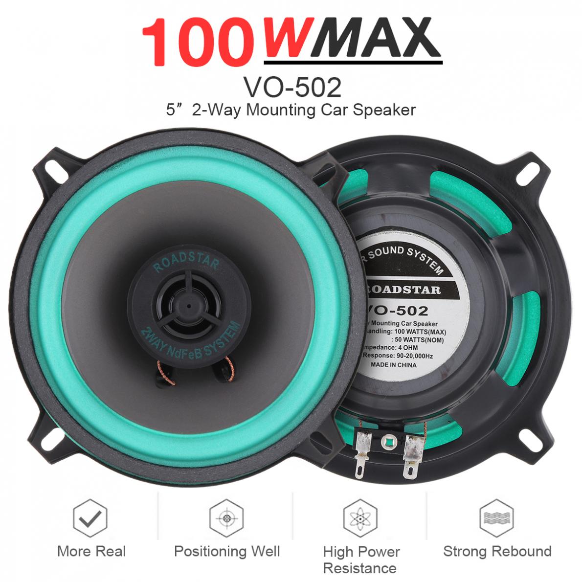 4 Inch / 5 Inch 100W Car HiFi  - Audio Universal Music recension och pris