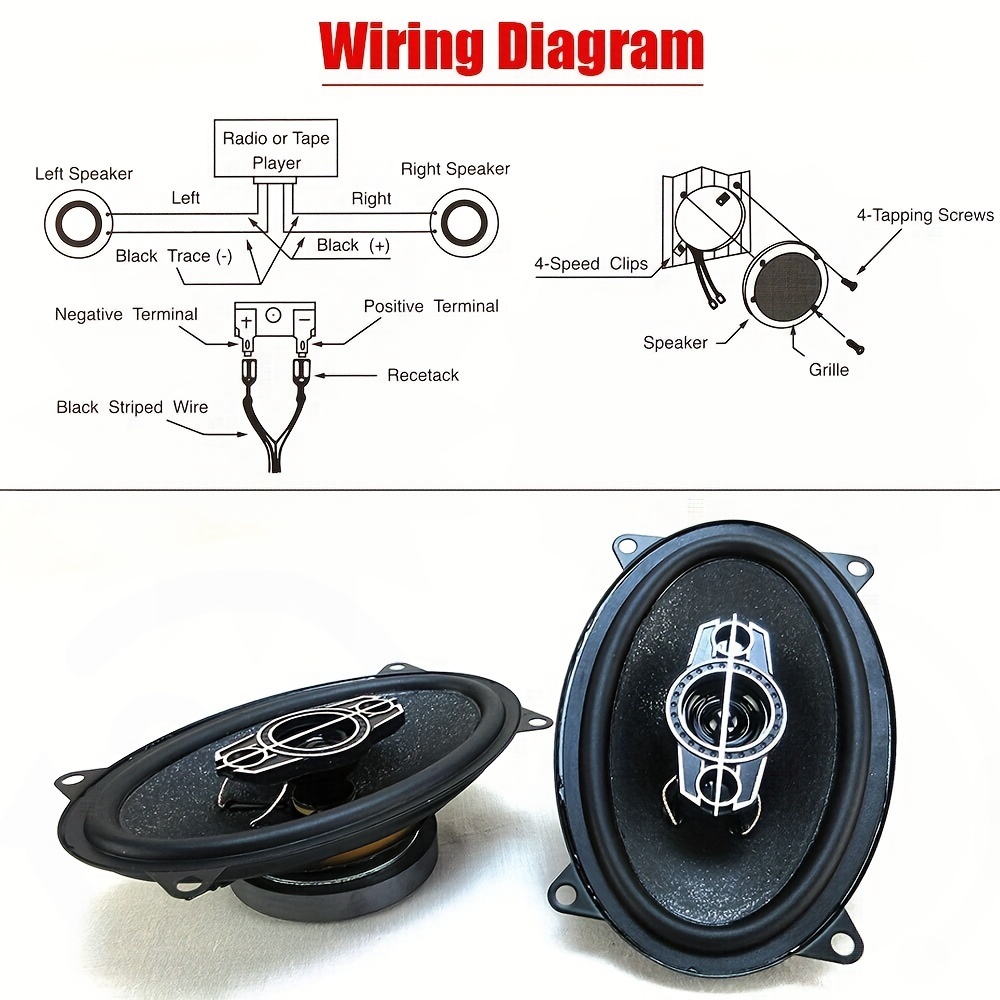 2 Pcs 4 inch 6 inch 320W 4-Way - Audio Universal Music recension och pris