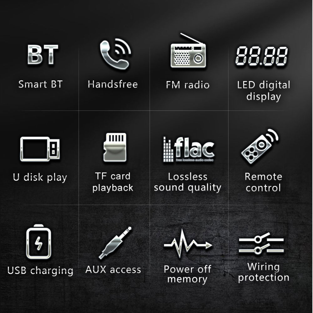 Car Radio 1Din Car MP3 Bluetoo - Audio Universal Music recension och pris
