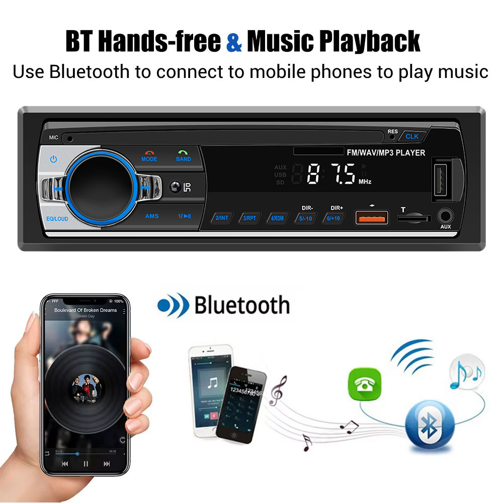 Car Radio 1Din Car MP3 Bluetoo - Audio Universal Music recension och pris
