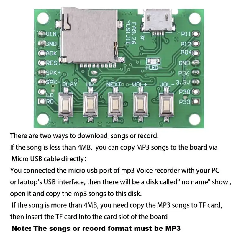 RCmall MP3 Voice Module Kit We - Audio Music Download Mp3 recension och pris